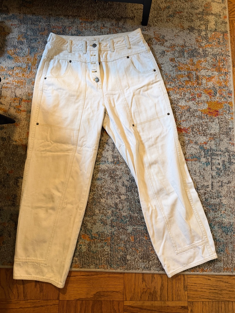 Ulla Johnson White Utility Pants